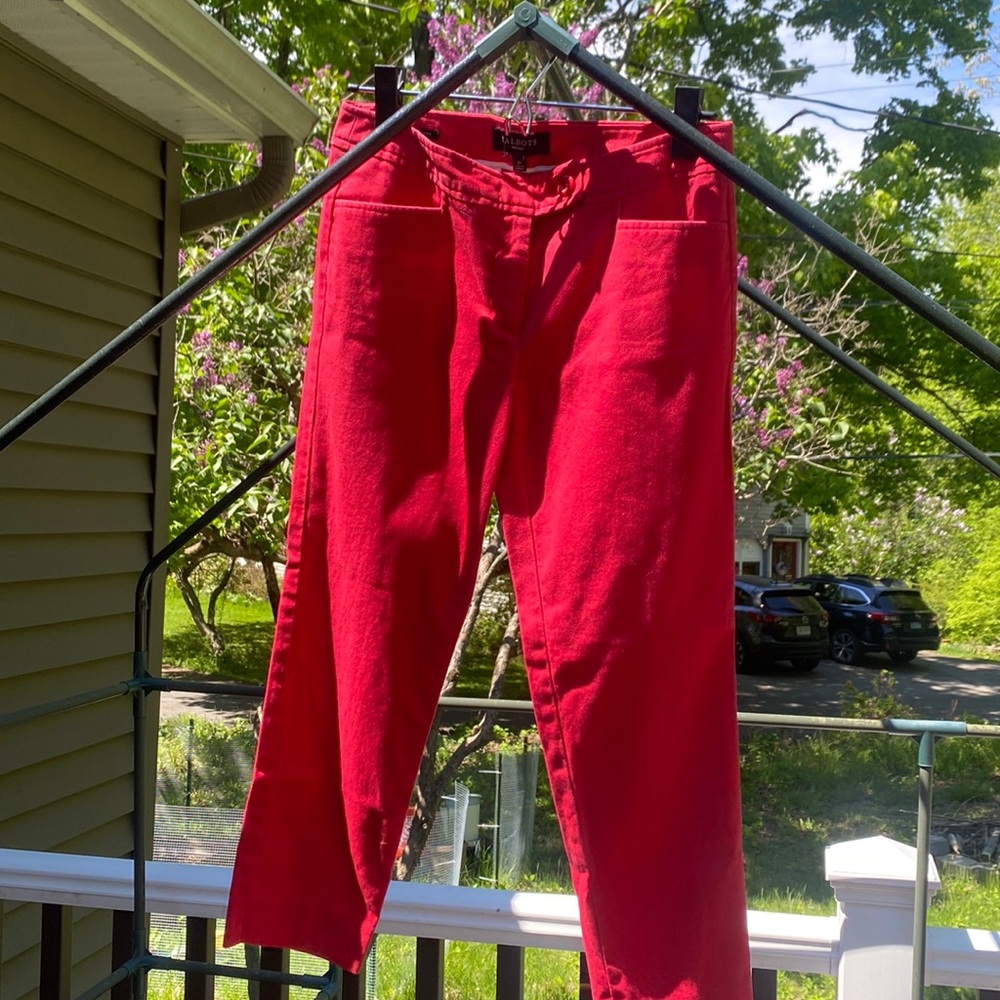 Talbots Slim Ankle Pants 2 Petite EUC
